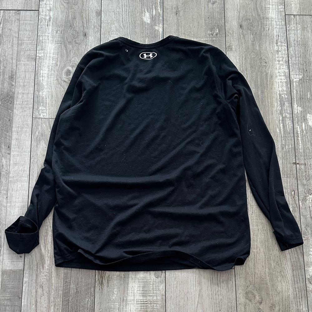 Under Armour Men's Classic Black Long Sleeve Tee - Picture 2 of 2
